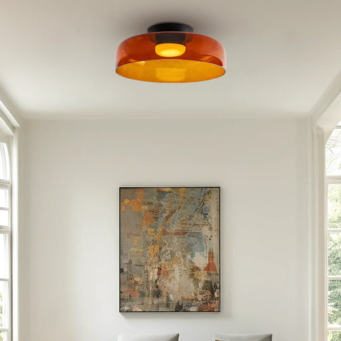Modern Layered Glass LED Ceiling Light for Contemporary Living Spaces