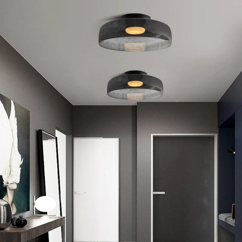Modern Layered Glass LED Ceiling Light for Contemporary Living Spaces