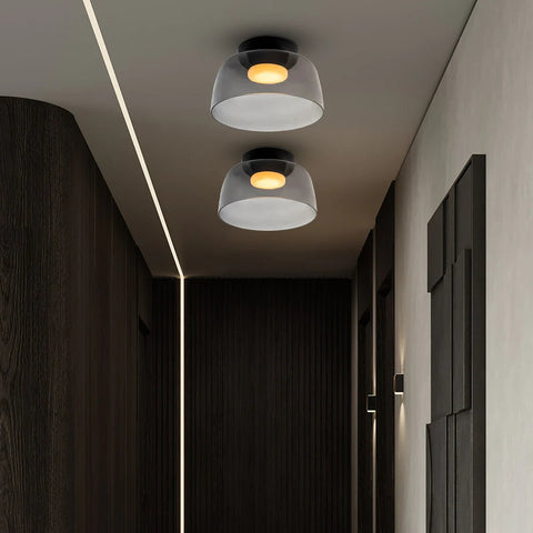 Modern Layered Glass LED Ceiling Light for Contemporary Living Spaces