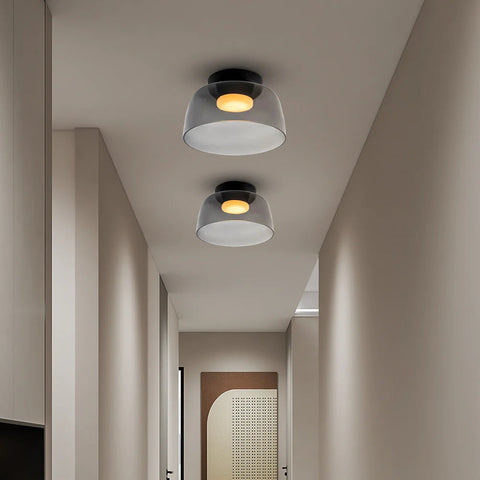 Modern Layered Glass LED Ceiling Light for Contemporary Living Spaces