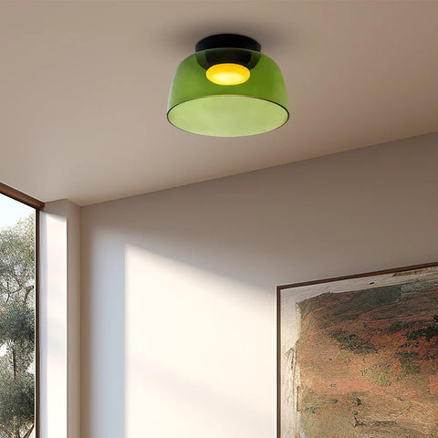 Modern Layered Glass LED Ceiling Light for Contemporary Living Spaces