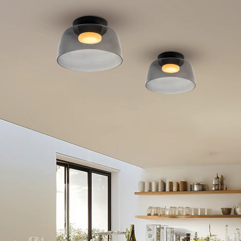 Modern Layered Glass LED Ceiling Light for Contemporary Living Spaces
