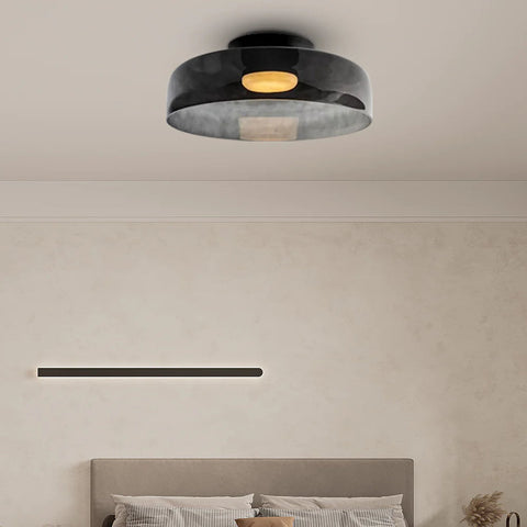 Modern Layered Glass LED Ceiling Light for Contemporary Living Spaces