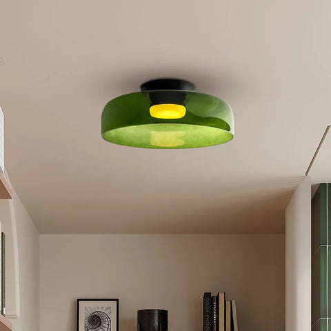 Modern Layered Glass LED Ceiling Light for Contemporary Living Spaces