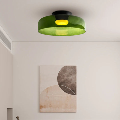 Modern Layered Glass LED Ceiling Light for Contemporary Living Spaces