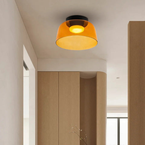 Modern Layered Glass LED Ceiling Light for Contemporary Living Spaces