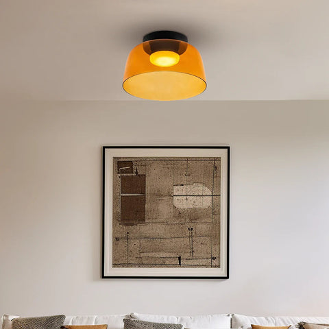 Modern Layered Glass LED Ceiling Light for Contemporary Living Spaces