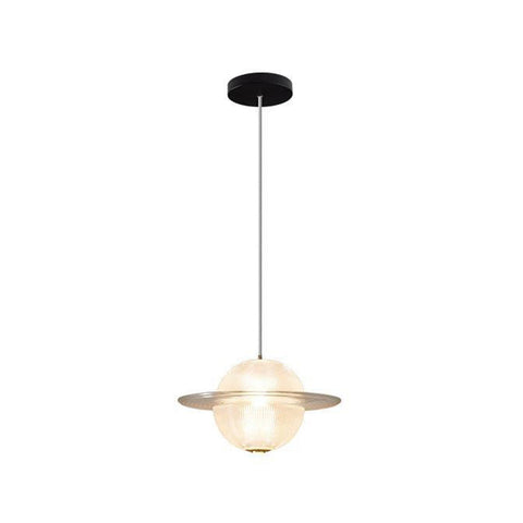 Glass Planet Pendant Light with Integrated LED