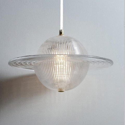 Glass Planet Pendant Light with Integrated LED