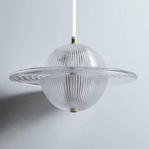 Glass Planet Pendant Light with Integrated LED