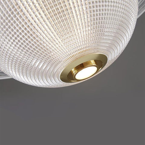 Glass Planet Pendant Light with Integrated LED