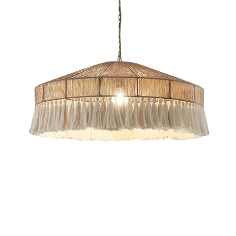 Chandelier with Hemp Rope Tassels