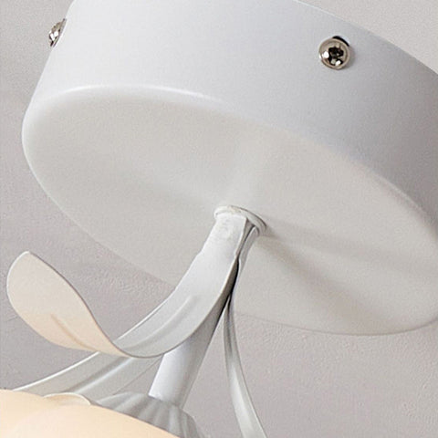 Glass Flower Ceiling Light with Petal Shade