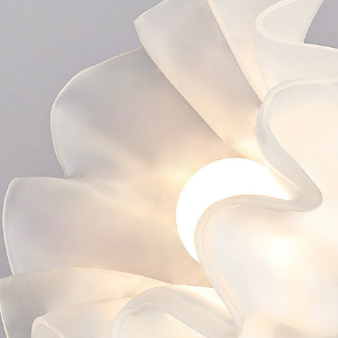 Glass Flower Ceiling Light with Petal Shade