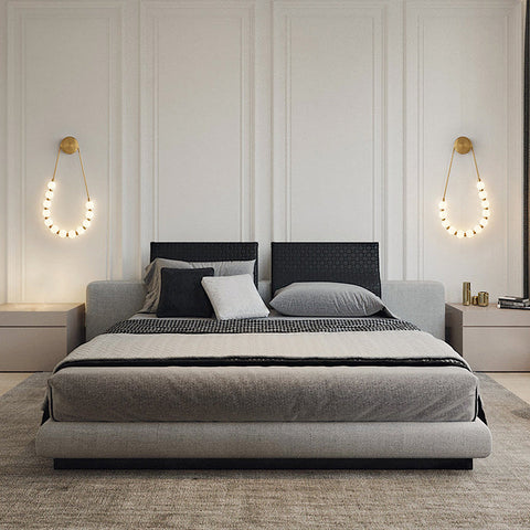 Acrylic Loop LED Wall Light with Globe Accents