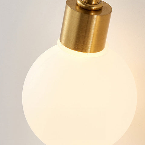 Acrylic Loop LED Wall Light with Globe Accents