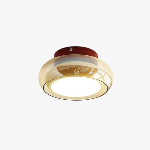 Vintage Glass LED Ceiling Light for Bedroom and Dining Room Lighting