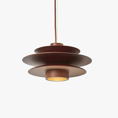 Layered Wood Pendant Light for Dining Room and Living Room Lighting