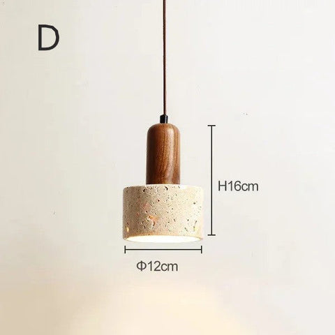 Natural Stone Pendant Light for Wabi-Sabi Kitchens and Dining Rooms