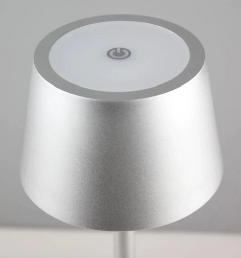 Cordless LED Table Lamp with Touch Dimming and Aluminum Alloy Body