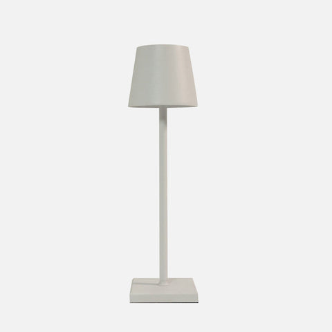 Cordless LED Table Lamp with Touch Dimming and Aluminum Alloy Body