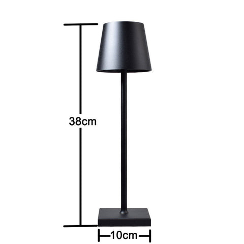 Cordless LED Table Lamp with Touch Dimming and Aluminum Alloy Body