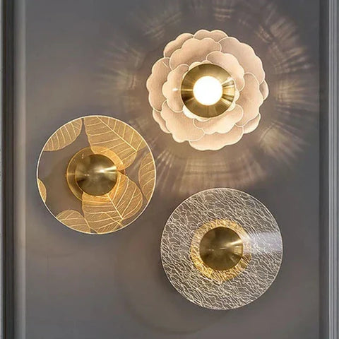 Decorative Indoor Wall Light with Sculptural Form
