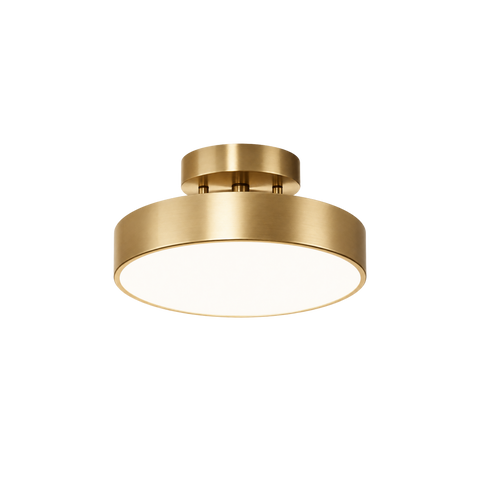 Iron LED Flush-Mount Ceiling Light with Three Light Settings