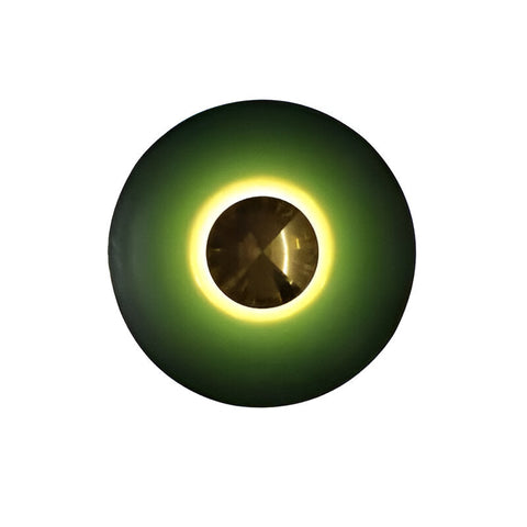 Round Iron LED Wall Lamp with Modern Minimalist Design and Multiple Size Options