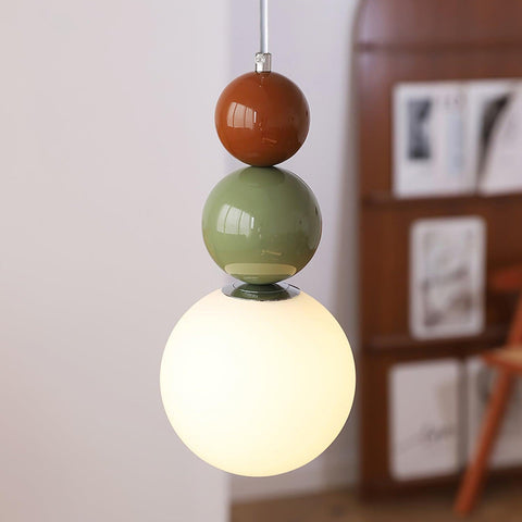 Minimalist Glass Globe Pendant Light for Bedroom Accent Lighting