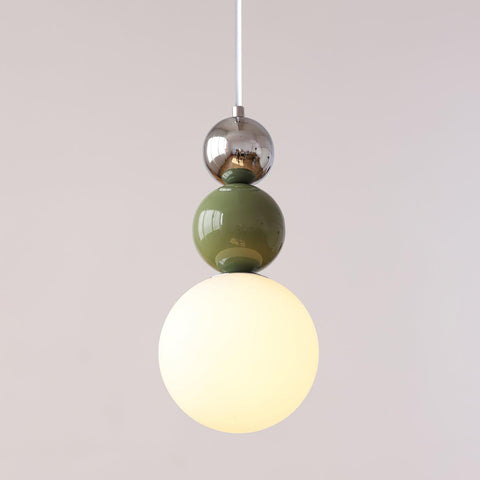 Minimalist Glass Globe Pendant Light for Bedroom Accent Lighting