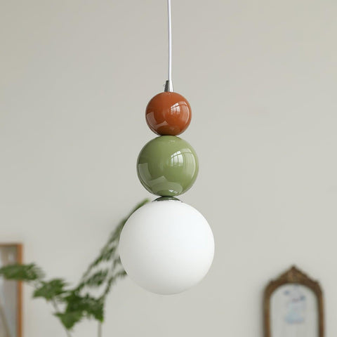 Minimalist Glass Globe Pendant Light for Bedroom Accent Lighting