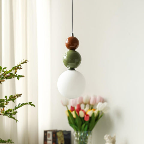 Minimalist Glass Globe Pendant Light for Bedroom Accent Lighting
