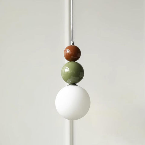 Minimalist Glass Globe Pendant Light for Bedroom Accent Lighting