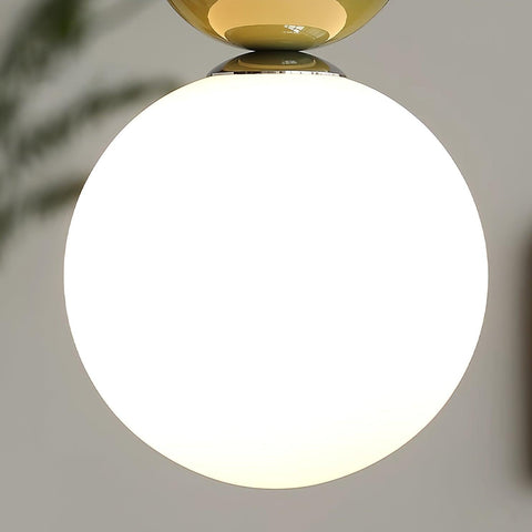 Minimalist Glass Globe Pendant Light for Bedroom Accent Lighting