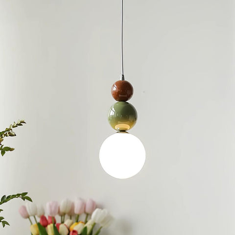 Minimalist Glass Globe Pendant Light for Bedroom Accent Lighting