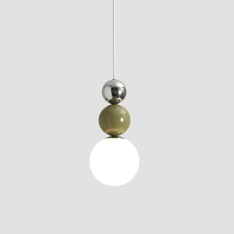 Minimalist Glass Globe Pendant Light for Bedroom Accent Lighting
