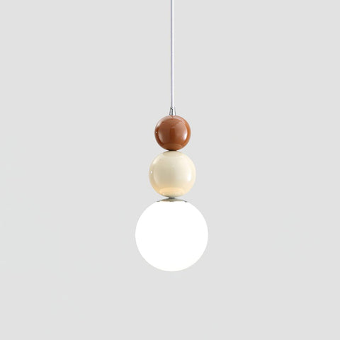 Minimalist Glass Globe Pendant Light for Bedroom Accent Lighting
