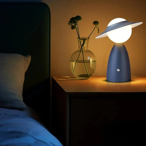 Modern LED Table Lamp with Dimmable Lighting and Wireless Charging Function