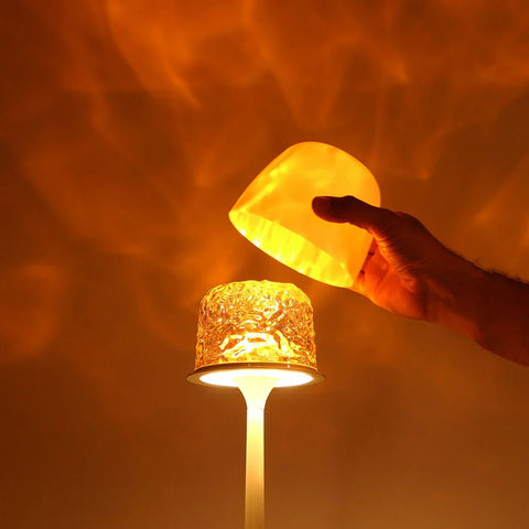 Rechargeable Ambient Projection Table Lamp