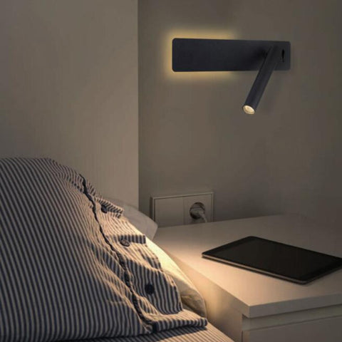 Dual-Light LED Reading Wall Lamp