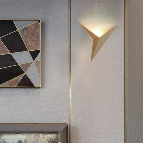 Triangle LED Wall Sconce with Warm or Cool Light