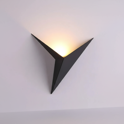 Triangle LED Wall Sconce with Warm or Cool Light