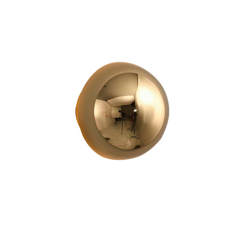 Wall Sconce with Reflective Metal Dome and Indirect LED Glow