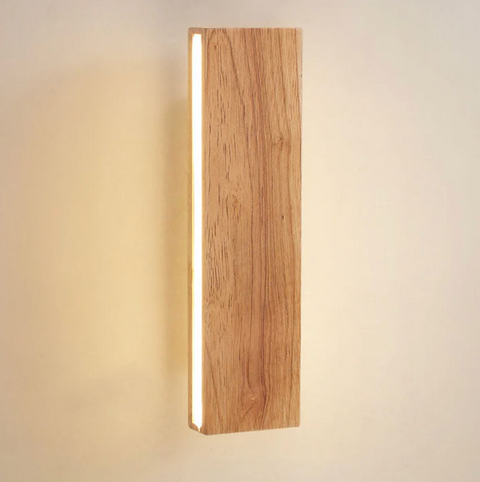 Wall Sconce with Japandi Wood Details