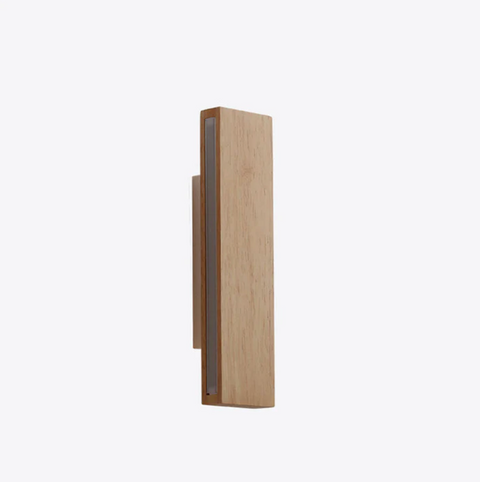 Wall Sconce with Japandi Wood Details
