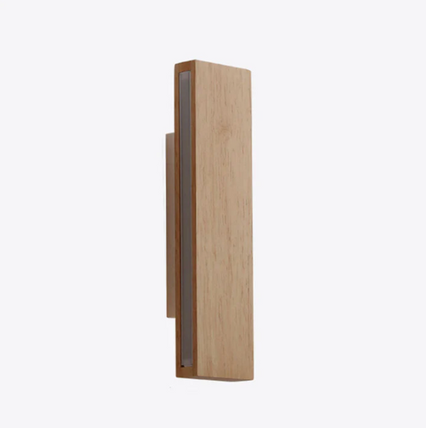 Wall Sconce with Japandi Wood Details