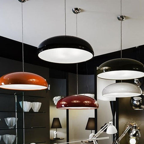 Pendant Light with Metal Dome Shade