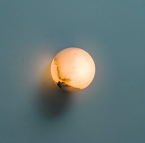 Wall Sconce with Marble Orb