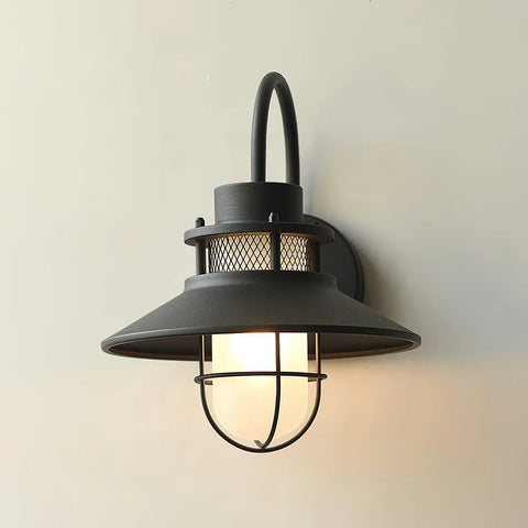 Wall Light with Nautical Gooseneck Arm